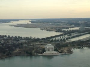 D.C. on a budget - view from the Washington Monument