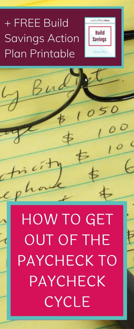 When you are living paycheck to paycheck it can be nearly impossible to see a way out. However, with some consistent effort and some time, it's possible.