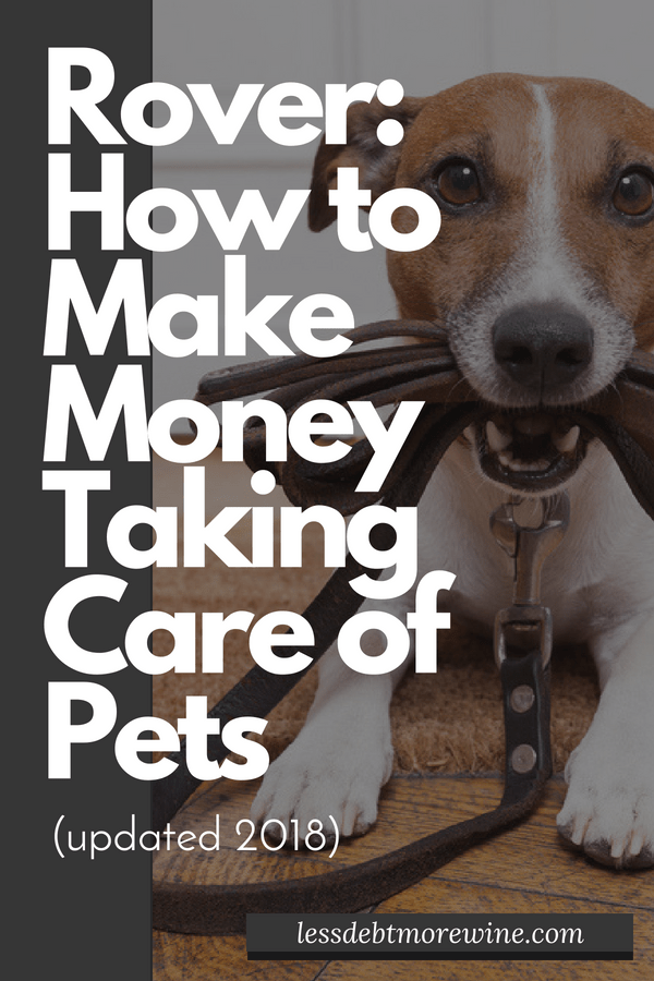 Love dogs? Get paid to hang out and take care of them with Rover. It's super easy to use, I've made over $2,500 in 2018, doing dog walking on the side. You can make even more if you do dog sitting or dog boarding. Check out the post on how to get started.