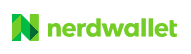 A green logo with the words nerdwallet.