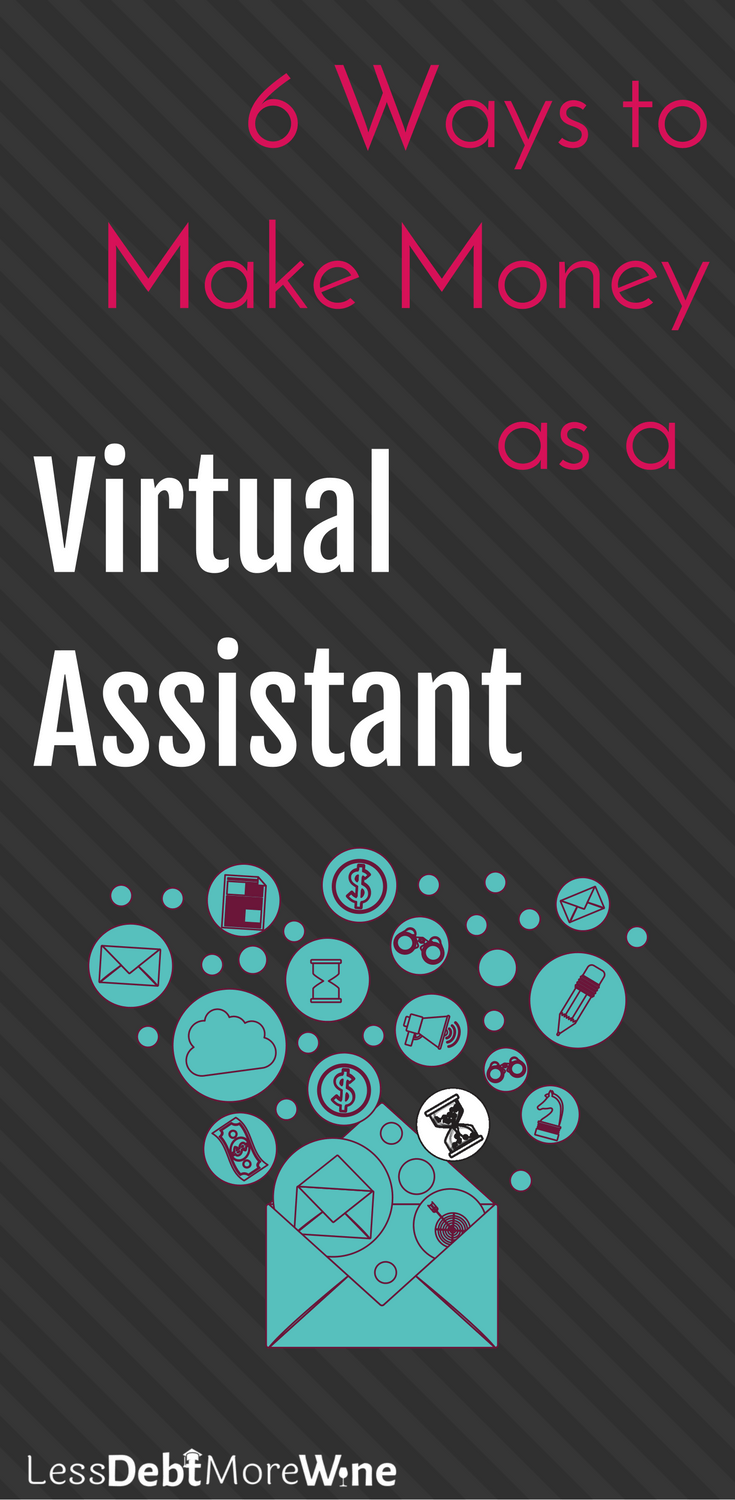 side hustle virtual assistant | make extra money | how to side hustle