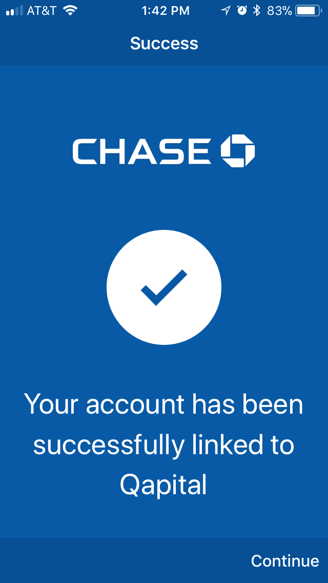 successfully setting up a bank account in Qapital