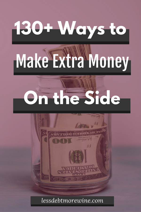 Looking to start making extra money on the side? Check out this list of 130+ ways to make money on the side and get started with a side gig or side hustle!
