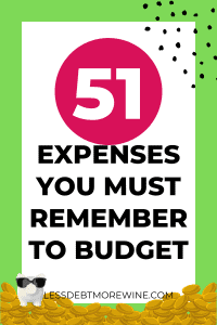 Are You Forgetting to Budget for These 50 Expenses?